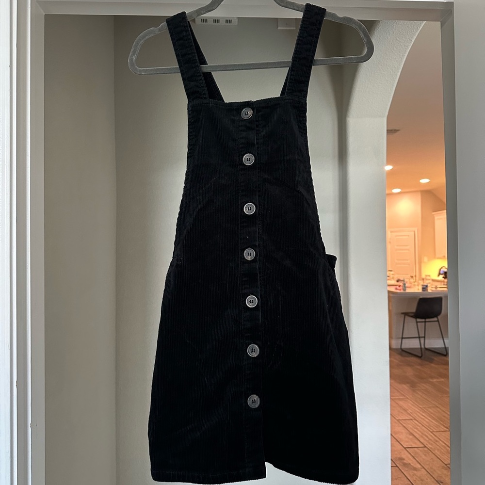 Love Tree Black Corduroy Mini Dress